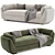 Since there is no description provided in Russian, the title for the "Moro sofa" could be:
Cozy Modern Moro Sofa 3D model small image 2