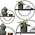Kruno Semi-Circle Shelves Set 3D model small image 2