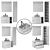 Ikea Godmorgon Bathroom Furniture Set 3D model small image 7