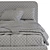 Cozy Upholstered Bed 242 3D model small image 5