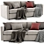 West Elm Harris 2-Seater Sofa 3D model small image 1
