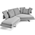 B&B Italia Arne Modern Sofa 3D model small image 5