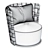 Luxury Roberto Cavalli Bell Chairs 3D model small image 4