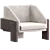 Stylish L'UNITÉ Armchair Design 3D model small image 1