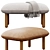 Sleek Brick QT Ottoman Glam 3D model small image 1