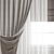 Polygonal Curtain Model Set 3D model small image 3