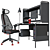 Gaming Workstation Set IKEA 3D model small image 2