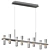 Sculptural LED Linear Suspension Light 3D model small image 1