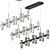 Sculptural LED Linear Suspension Light 3D model small image 2