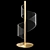Curved LED Table Lamp 3D model small image 1