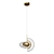 Elegant Acrylic Metal Pendant Light 3D model small image 2