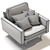  Square-Traditional Depadova Armchair 3D model small image 5