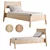Lunar Twin Bed Frame Design 3D model small image 1