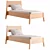 Lunar Twin Bed Frame Design 3D model small image 3