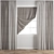 Polygonal Curtain 3D Model Kit 3D model small image 1