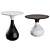 Modern Aqua Side Table Duo 3D model small image 1