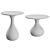 Modern Aqua Side Table Duo 3D model small image 3