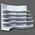 Corner Shelving Units Set 3D model small image 2