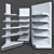 Corner Shelving Units Set 3D model small image 3