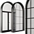  Contemporary Black Arched Windows 3D model small image 5