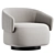Twibe Modern Swivel Armchair 3D model small image 1