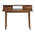 Modern Two Drawer Office Desk 3D model small image 3