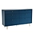 Luxore Blue Prussian Chest Drawers 3D model small image 6