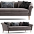 Sophisticated Parlor Sofa 2 3D model small image 1
