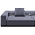 Luxury B&B Italia Andy Sofa 3D model small image 4