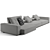 Luxury B&B Italia Andy Sofa 3D model small image 5