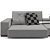 Luxury B&B Italia Andy Sofa 3D model small image 6