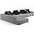 Luxury B&B Italia Andy Sofa 3D model small image 7