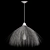 Natural Dry Leaf Ceiling Lamp 3D model small image 2