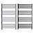 Monza Anthracite Heated Towel Rail 3D model small image 1