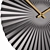 Gunmetal Statement Fan Wall Clock 3D model small image 3