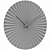 Gunmetal Statement Fan Wall Clock 3D model small image 4