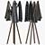 Modern Wall-Mounted Coat Rack 3D model small image 1