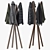 Modern Wall-Mounted Coat Rack 3D model small image 2