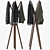 Modern Wall-Mounted Coat Rack 3D model small image 4