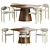 Modern Dining Set by Stylemeghd 3D model small image 1