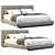 Sleek Modern Lanwrence Bed Design 3D model small image 1