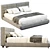 Sleek Modern Lanwrence Bed Design 3D model small image 2