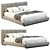 Sleek Modern Lanwrence Bed Design 3D model small image 3