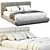 Sleek Modern Lanwrence Bed Design 3D model small image 4