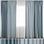 Polygonal Curtain Model Set 3D model small image 1