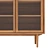Bruni High Buffet with Glass Panes 3D model small image 3