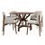 Modern Fusion Dining Set 3D model small image 1