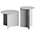 Modern Origami Steel Side Tables 3D model small image 3