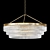 Bronze Faceted Prism Chandelier 3D model small image 1