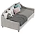 Convertible Sofa Bed Jolena 243 3D model small image 7
